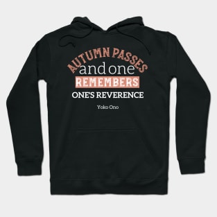 Red Autumn Inspirational Quotes black Version Hoodie